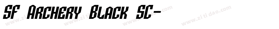 SF Archery Black SC字体转换